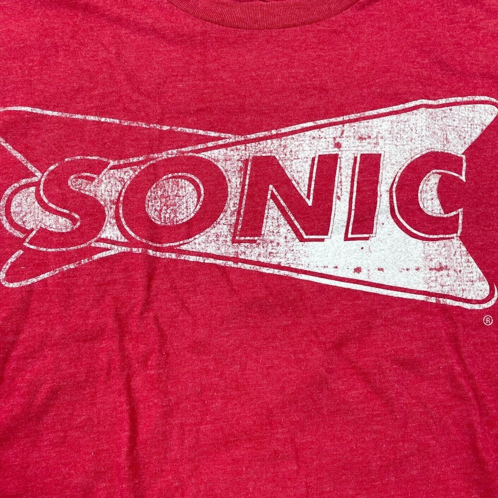 Sonic Drive-in Restaurant Burger T-shirt Men's M Red Graphic Cotton Short Sleeve - Picture 8 of 13